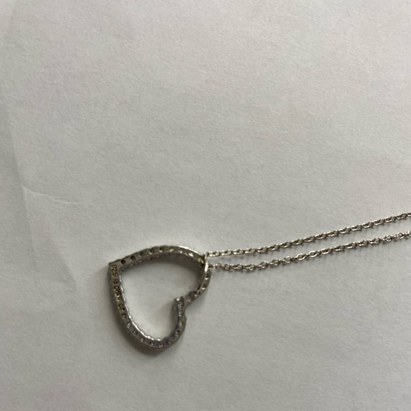 Genuine Sterling Silver & Cubic Zirconia Necklace - Picture 6 of 10